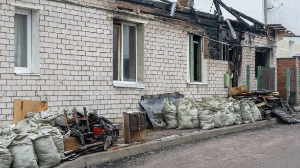 Professional Emergency Fire Cleanup technician working in Houston, PA